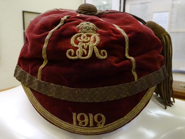 Cap - British Army Kings Cup 1919 - Cardiff Rugby Museum