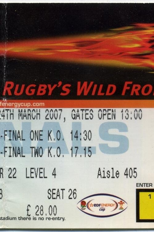 Match Ticket | Cardiff Rugby Museum